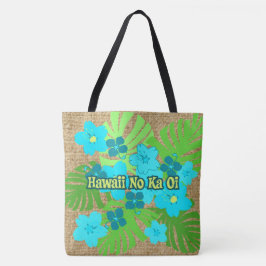 Tote Bolsa de praia Floral Havaiana do Jardim Limahuli 