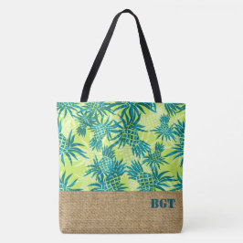 Tote Bolsa de praia Hawaiai Pineapple Camo Monograma
