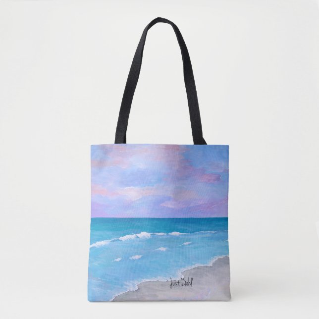 Tote Bolsa de Praia High-end para Pôr do Sol (Frente)