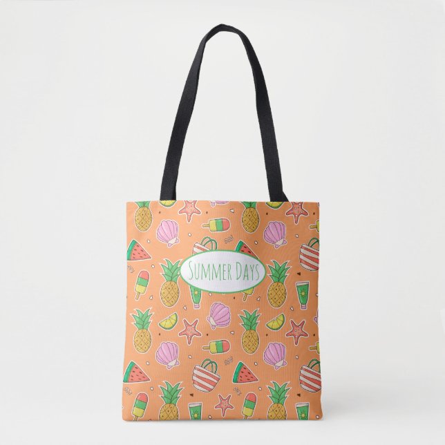 Tote Bolsa de Praia para Dias de Verão (Frente)