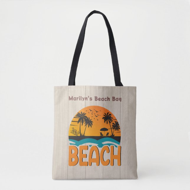 Tote Bolsa de praia personalizada (Frente)