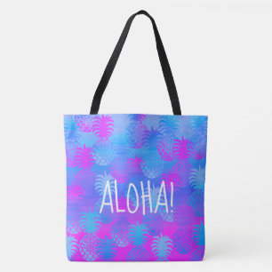 Tote Bolsa de praia Pukana Havaiana Aloha Pineapple Per