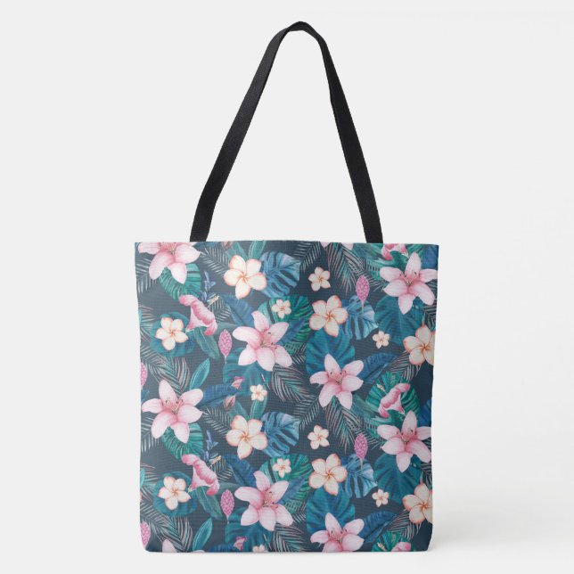 Tote Bolsa de praia tropical (Frente)