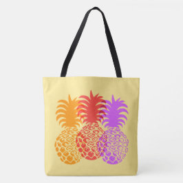 Tote Bolsa de praia Tropical de Momona Pineapple no Hav