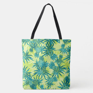 Tote Bolsa de praia Tropical Hawaiana Pineapple Camo