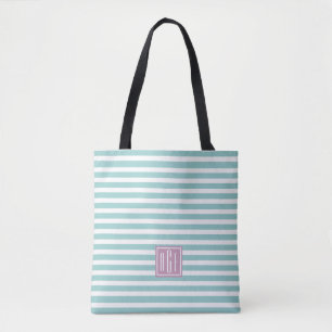 Tote Bolsa de pré-molho pastel listrado