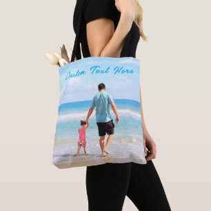 Tote Bolsa de Presente com Foto Personalizada e Texto