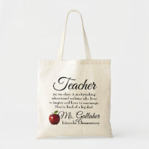 Bolsa de presente de professor