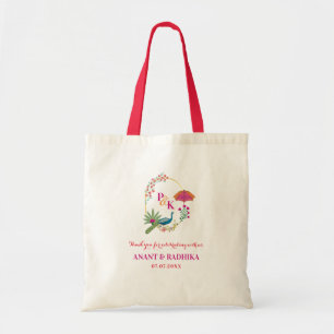 Tote bolsa de presente de retorno de casamento, bolsa d