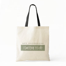 Bolsa de presente para professor de aquarela moder