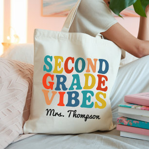 Tote Bolsa de Professor Retro Personalizada, Saco com V