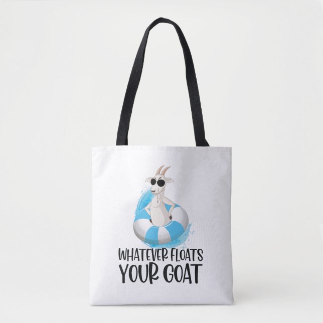 Tote Bolsa de Quem Ama Cabras - Desejo Divertido de Cab (Frente)