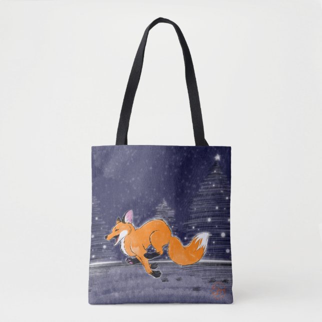Tote Bolsa de Raposa em Corrente Jolly (Frente)