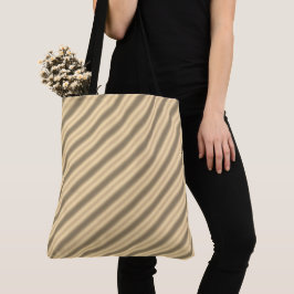Tote Bolsa de Reflexão de Faixa Dourada Clássica