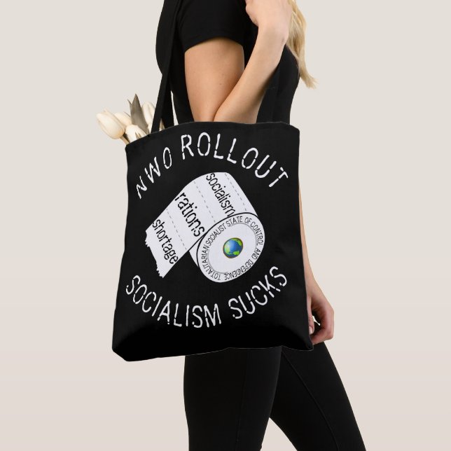 Tote Bolsa de Rollout NWO (preto) (Close Up)