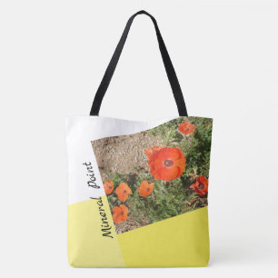 Tote Bolsa de Rosas e papagaias