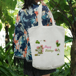 Tote Bolsa de rosas rosa