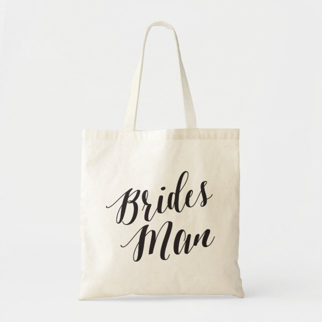 Tote Bolsa de Script | Brides Man (Frente)