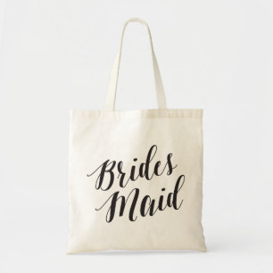 Tote Bolsa de Script   Bridesmaid