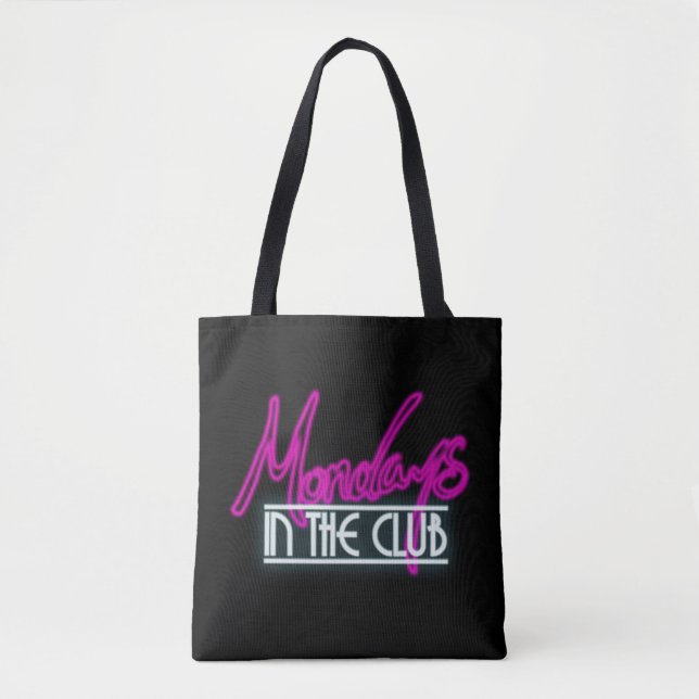 Tote Bolsa de segunda-feira (preto) (Frente)