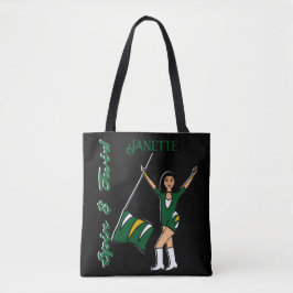 Tote Bolsa de Sinalizador Personalizado ( Verde Dourado