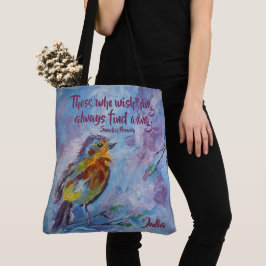 Tote bolsa de "Songbird of Hope" (grande)