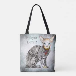 Tote Bolsa de Sphynx Amante de Gato
