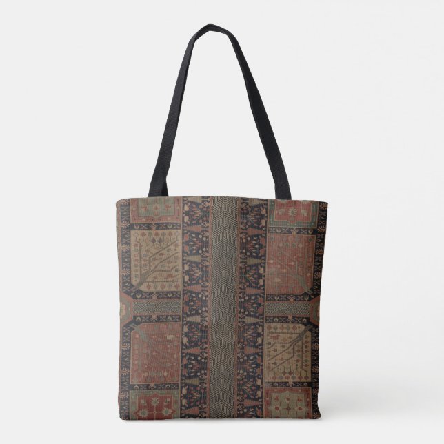 Tote Bolsa de tapete de jardim curdo (Verso)