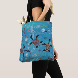 Tote Bolsa de Tartaruga Sonhando