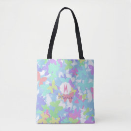 Tote Bolsa de tela con estampado de mariposa