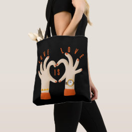 Tote Bolsa de tela Love is Love