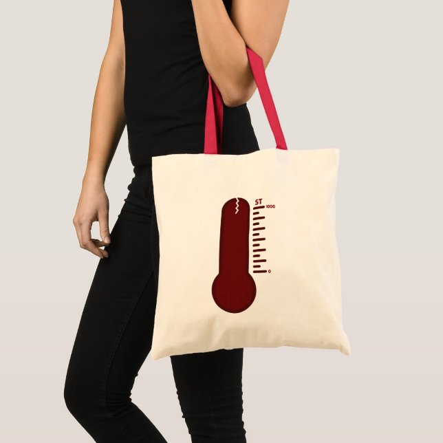 Tote Bolsa de Termômetro de Estresse (Frente (produto))