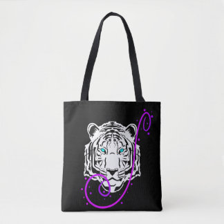 Tote Bolsa de Tigre Branco