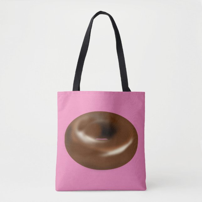 TOTE BOLSA DE TINTA DE ROSQUINHA CHOCOLATE (Frente)