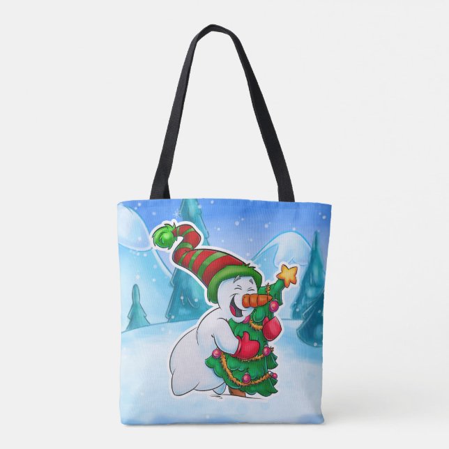 Tote bolsa de toalha de bonitão (Verso)