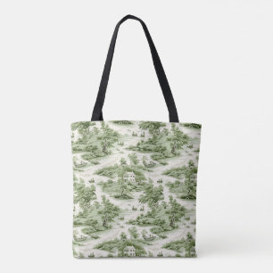 Tote Bolsa de Toile Verde