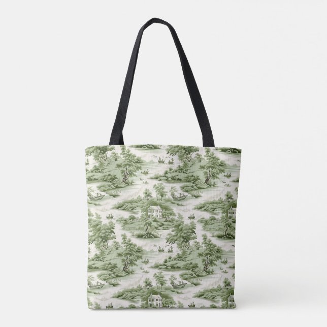 Tote Bolsa de Toile Verde (Verso)
