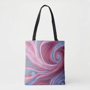 Tote Bolsa de Tota de Swirl Crimson