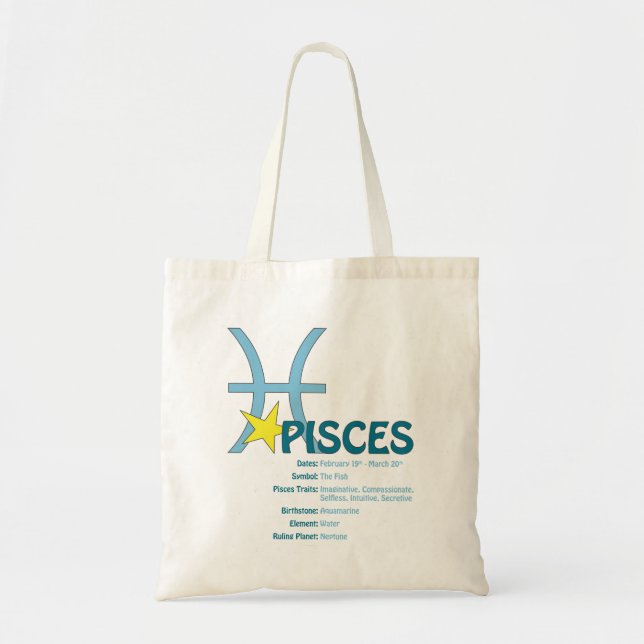 Tote Bolsa de Traços de peixes (Frente)