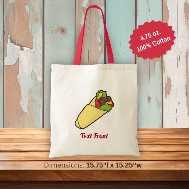 Tote Bolsa de transporte para wrap de tortilha (Criador carregado)