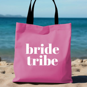 Tote Bolsa de Tribo de Noiva Personalizada Rosa