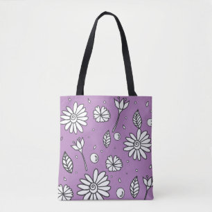 Tote Bolsa De Verão De Flor Engraçado E Divertido Em La