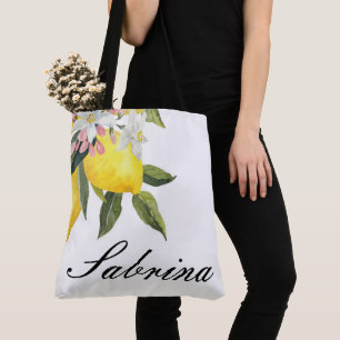 TOTE BOLSA DE VERÃO PERSONALIZADO DE VOLTA COM LEMÕES