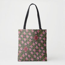 Bolsa de viagem com rosa rosa florida