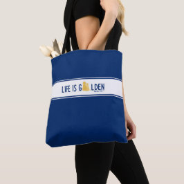 Tote Bolsa de Viagem Life is Golden Dog -Navy
