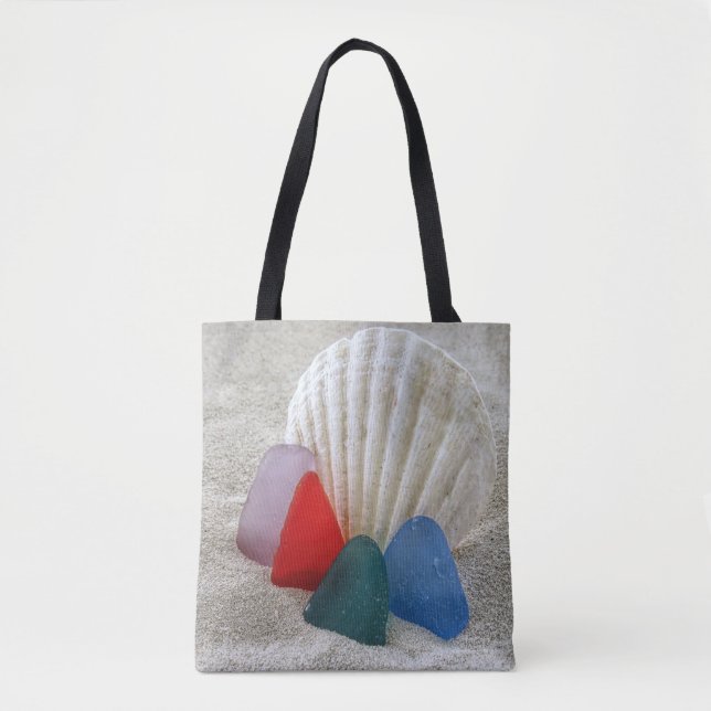 Tote Bolsa de vidro do mar multicolor (Frente)