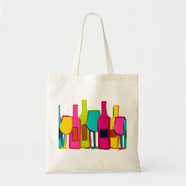 Tote Bolsa de vinho de espuma de garrafas de vinho colo (Frente)