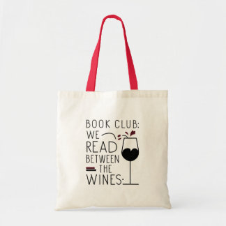 Tote Bolsa de vinho do Clube de Livro Minimalista