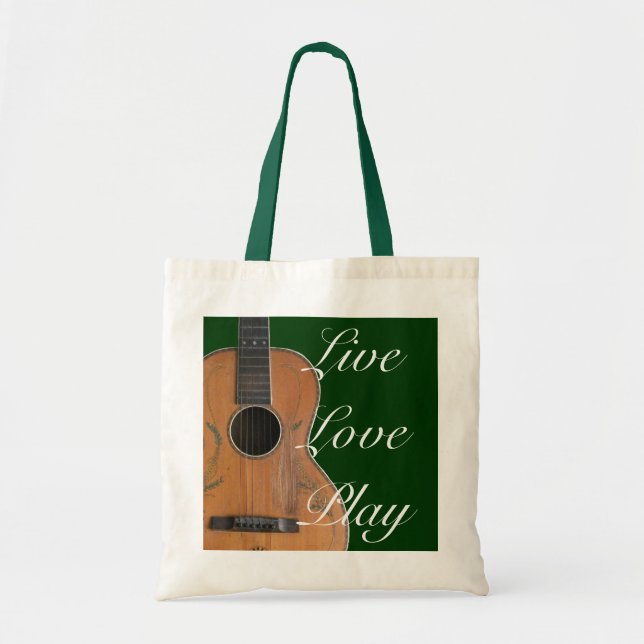 Tote Bolsa de Violão Acústico Antiquado (Frente)