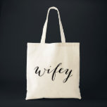 Tote Bolsa de Wifey para noiva lua de mel ou casamento<br><div class="desc">Bolsa de Wifey para noiva lua de mel ou casamento</div>
